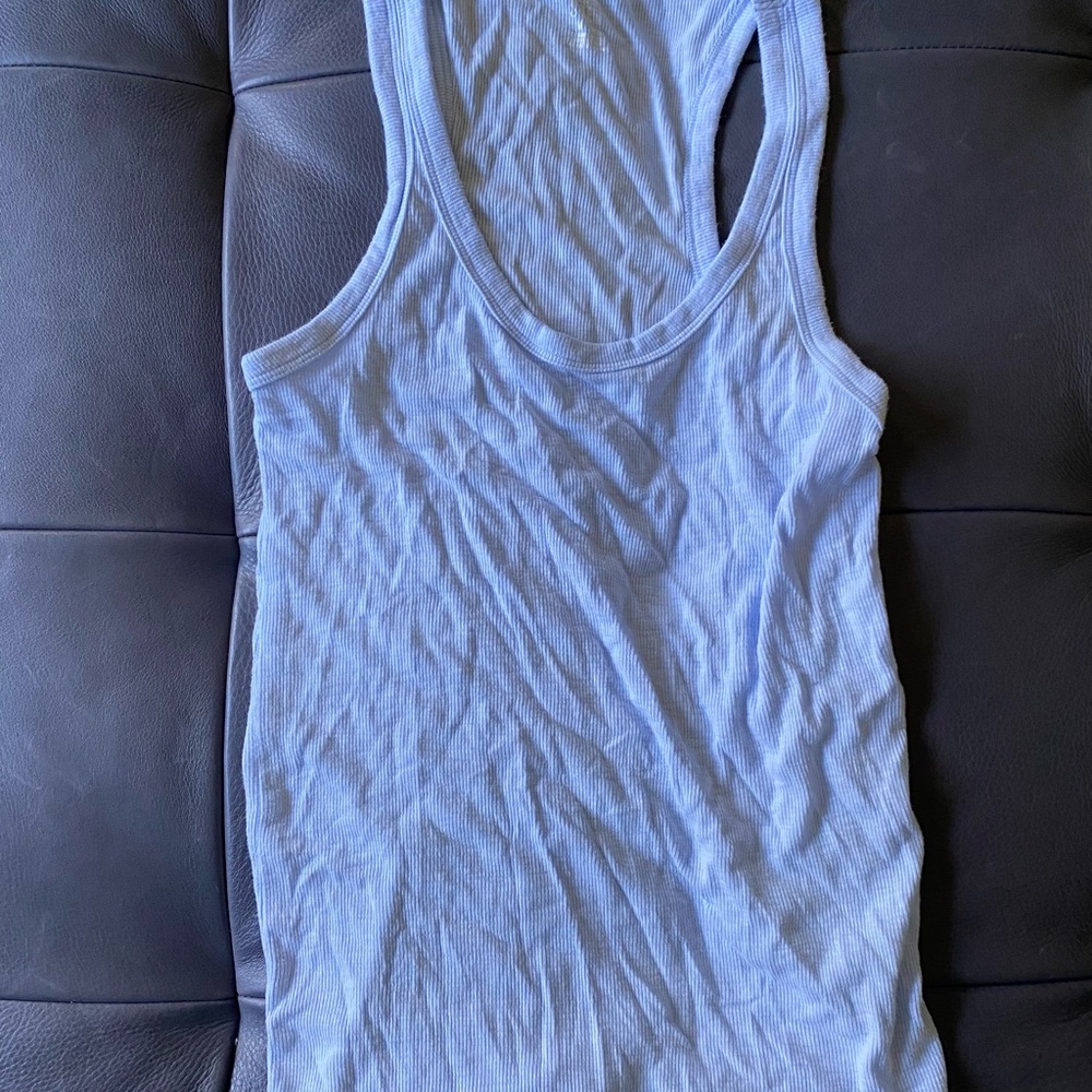 Light blue Aerie “real soft” ribbed tank top